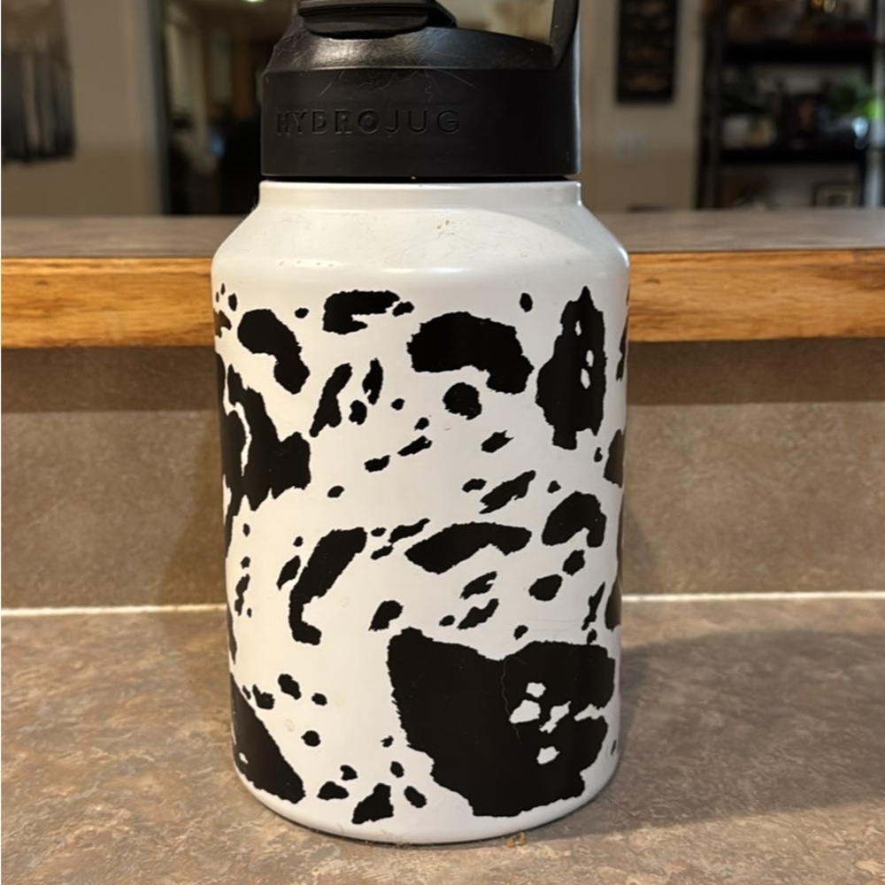 Stainless Steel HydroJug Cow Water Bottle